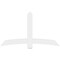 Ekena Millwork Bellingham Architectural Grade PVC Gable Bracket, 72"W x 42"H x 2"D x 6"F, 14/12 Pitch GBP072X42X0206BEL00 - alternate 4